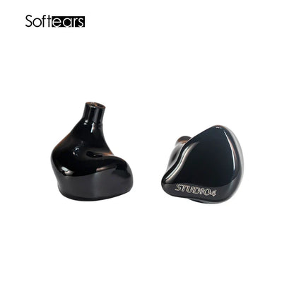Black glossy softears studio series studio4 in-ear monitors with 4 ba drivers and crossover professional hifi iems design