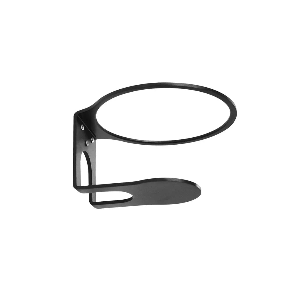 Black metal wall-mounted universal speaker holder with sleek minimalist design made of wall mount aluminum alloy stand