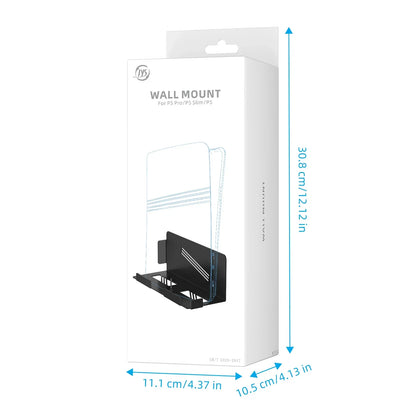 Black plastic stable metal wall mount for playstation 5 console accessories space saver easy to install