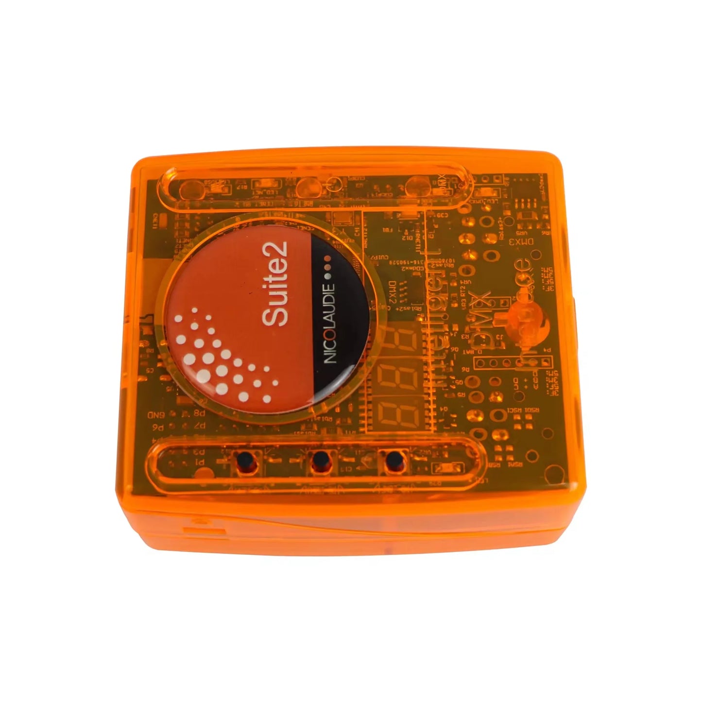 Orange translucent plastic housing for nicolaudie suite2 lighting controller dmx512 disco suite2 dmx interface device