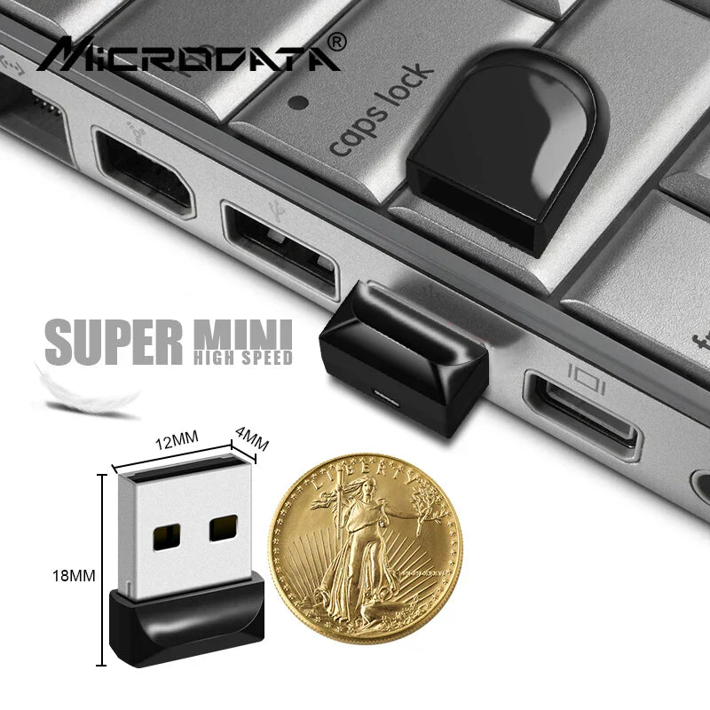 Black and silver microdata super mini high speed usb flash disk 8gb memory stick pendrive 32gb portable and waterproof