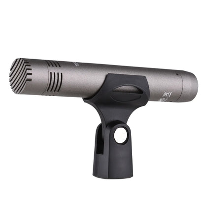 Gray metallic takstar cm-60 professional condenser microphone with black mounting bracket microphone xlr cardioid 48v phantom power