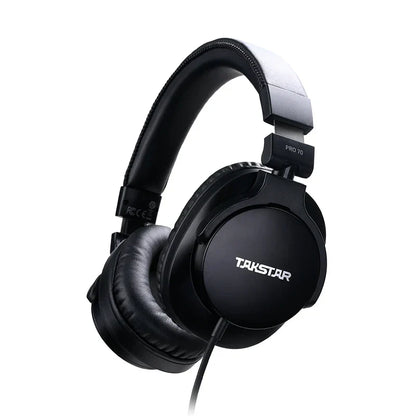 Black takstar pro 70 gen 2 monitor headphones professional with padded earcups for live stream recording and monitoring