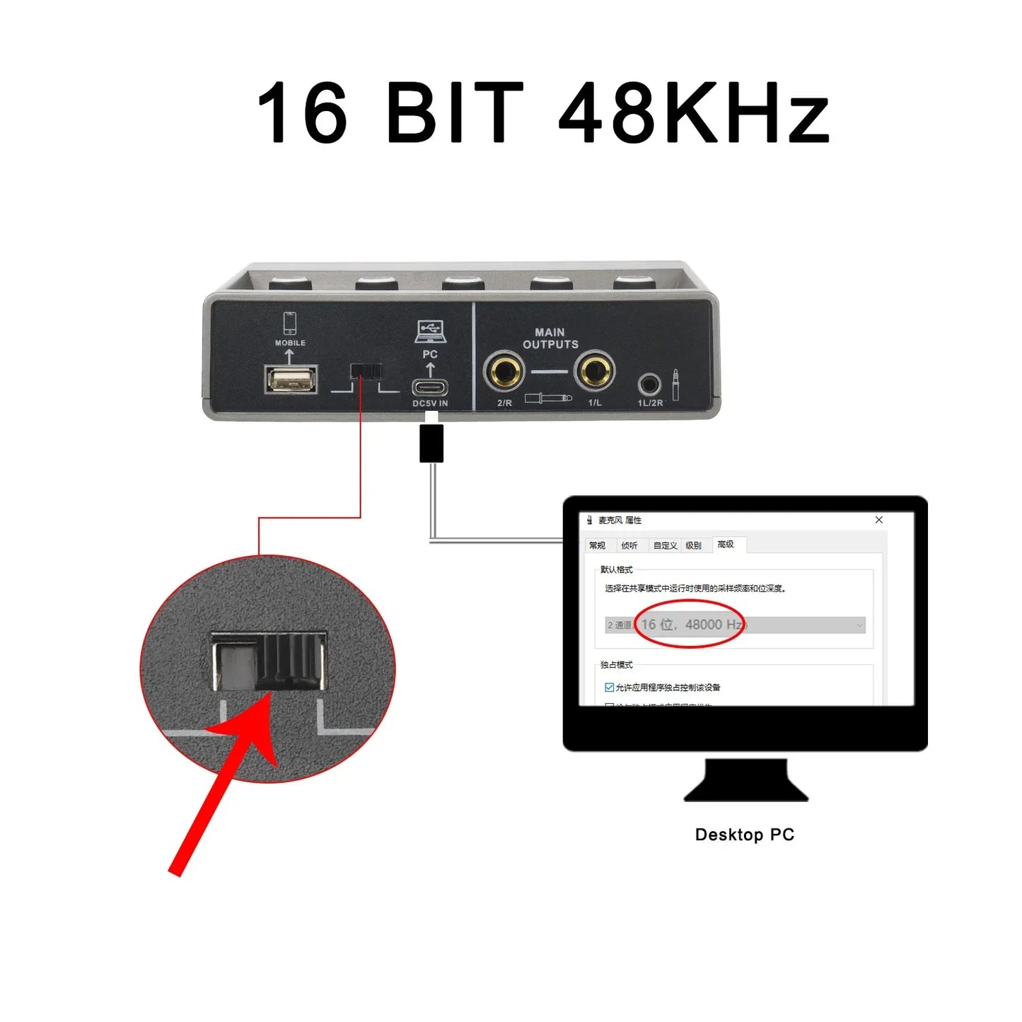 Gray teyun echo effects 2 input audio interface with usb, hdmi, 3.5mm jack ports and 48v phantom power for 48v live podcast