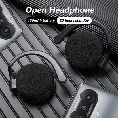 Black tws wireless bluetooth headphones earphones with touch control sports design and soft foam ear cushions