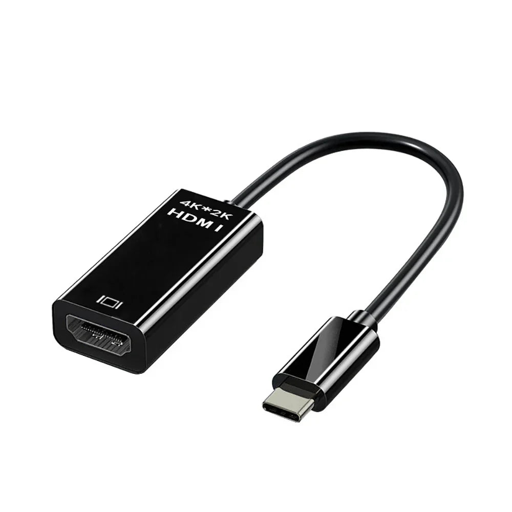 Black usb c to hdmi converter 4k 60hz adapter for ipad pro samsung galaxy s10 with 4k 2k resolution support