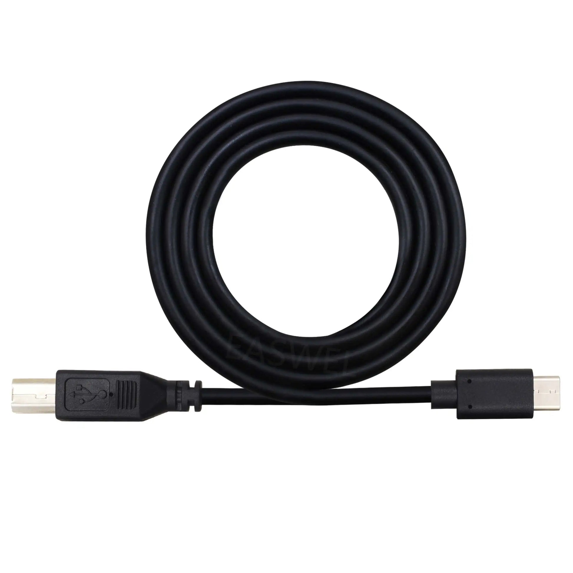 Black type c to usb cable with matte finish and molded connectors compatible with asus zen aio and gold plated shell