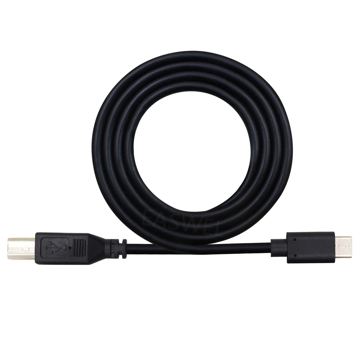 Black type c male to usb-a cable with matte finish and molded connectors for pioneer pro dj controllers male gold plated