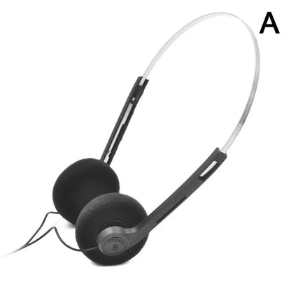 Black underwire headphone music with silver headband and circular earcups featuring r logo for headphones sports fashion use