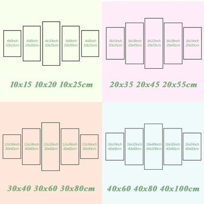 Set of four-panel pastel canvas art music mural bar production for bar production wholesale and nightclub decor