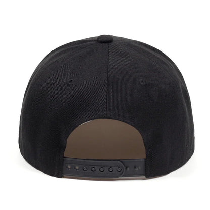 Black snapback baseball cap with letter x embroidery, textured fabric crown, adjustable strap, hats spring autumn sunscreen