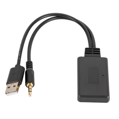 Black usb-to-3.5mm music player audio cable adapter with gold-plated jack for universal car wireless Bluetooth receiver usb