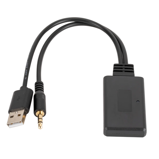 Black usb-to-3.5mm music player audio cable adapter with gold-plated jack for universal car wireless Bluetooth receiver usb