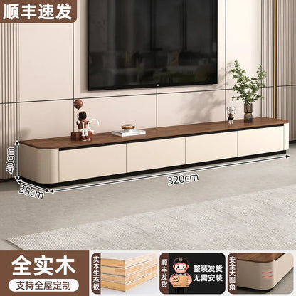 Beige and wood-grain modern tv console with sleek minimalist design for clear muebles home funky tv stands and vintage use