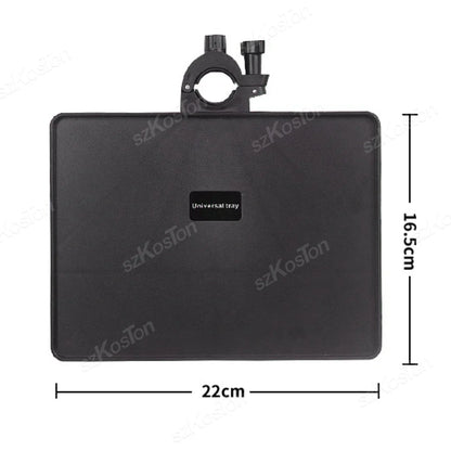 Black universal microphone stand tray with clamp mount o-style buckle lock made of high quality plastic recording sound accessory
