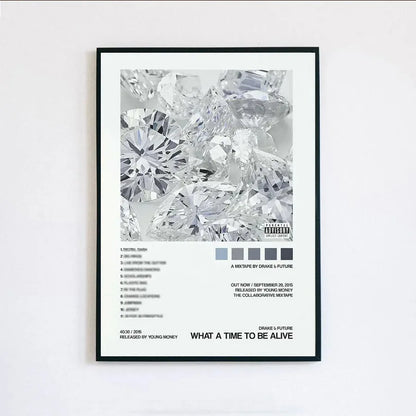 Poster Prints New Drake Views Take Care Her Loss Dogs Music Album Cover Canvas Painting Wall Art Picture Living Room Home Decor