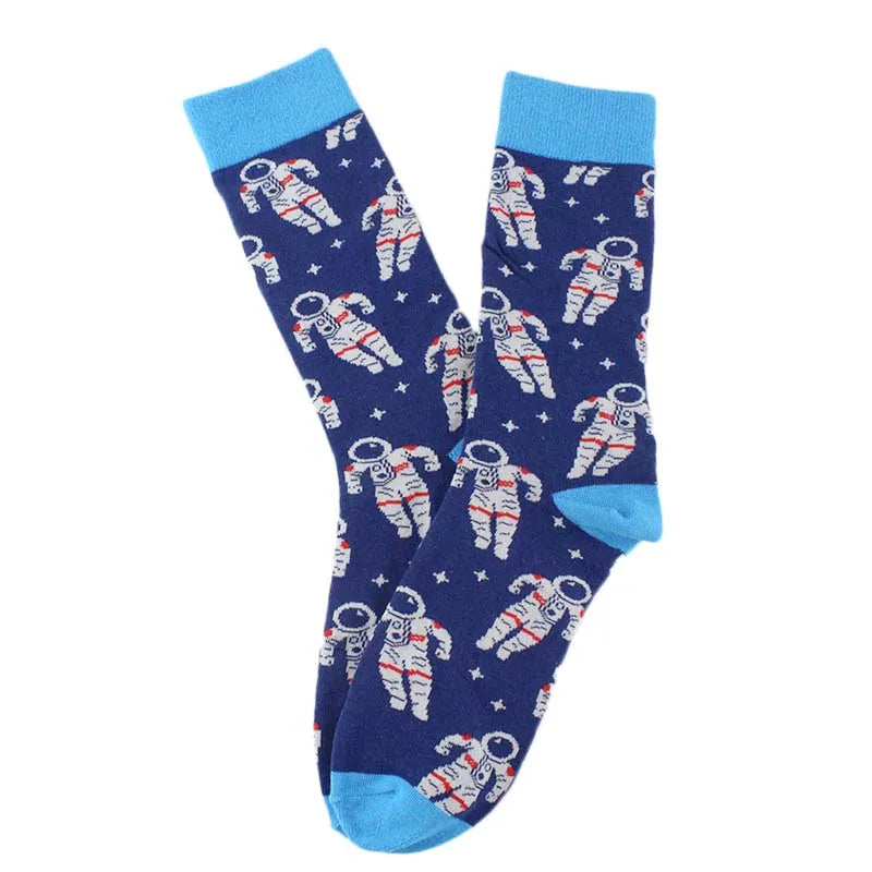 Happy Cool Harajuku Crew Mens Socks Hip Hop Street Big Size Funny Socks Men Skateboard Painting Calcetines Homme Divertidos Sox