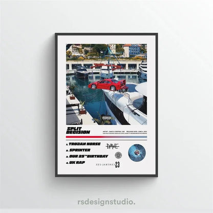 Pop Rapper Music Album Cover DAVE Poster Aesthetic Hip Hop Rock Were All Alone In This Together Canva Print Wall Art Room Decor