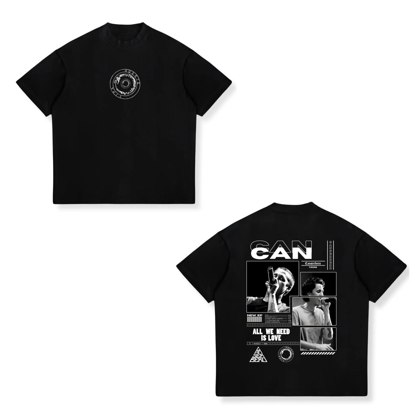 Rapper Canserbero Cotton Print T-Shirts Men Women Casual Fashion Oversized Hip Hop Short Sleeve T Shirt Male Tees Tops Man