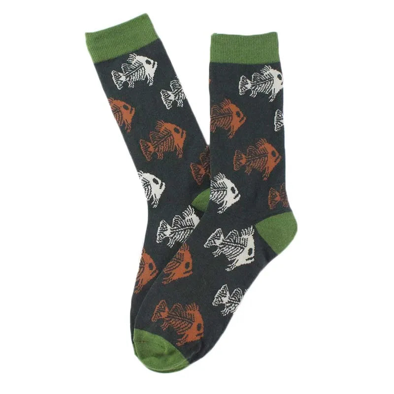 Happy Cool Harajuku Crew Mens Socks Hip Hop Street Big Size Funny Socks Men Skateboard Painting Calcetines Homme Divertidos Sox