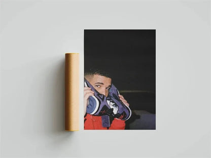 Black and White Drake Concert Cover Poster Aesthetic Pop Rapper Music Album for All the Dogs Canvas Print Wall Art Room Decor