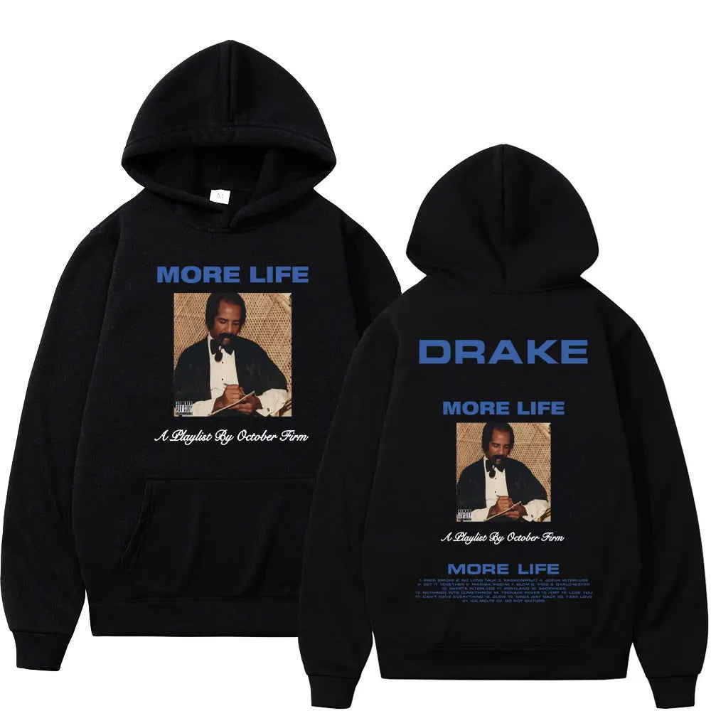 Rapper Drake Graphic Hoodie Men Women Harajuku Hip Hop Sweatshirt Fashion Trend Vintage Long Sleeve Hoodies Streetwear
