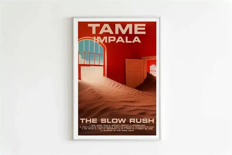 Pop Rock Singer Tame Impala Poster Aesthetic Rapper Music Album Currents Home Decoration Canvas Print Wall Art Room Decor