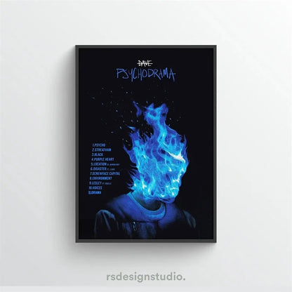 Pop Rapper Music Album Cover DAVE Poster Aesthetic Hip Hop Rock Were All Alone In This Together Canva Print Wall Art Room Decor