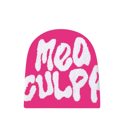 Hip-Hop Knitted Hat Kpop Beanies Hat Street Pullover Hat for Men Women Winter Outdoor Riding Sports Hat Elastic Skullies Hat