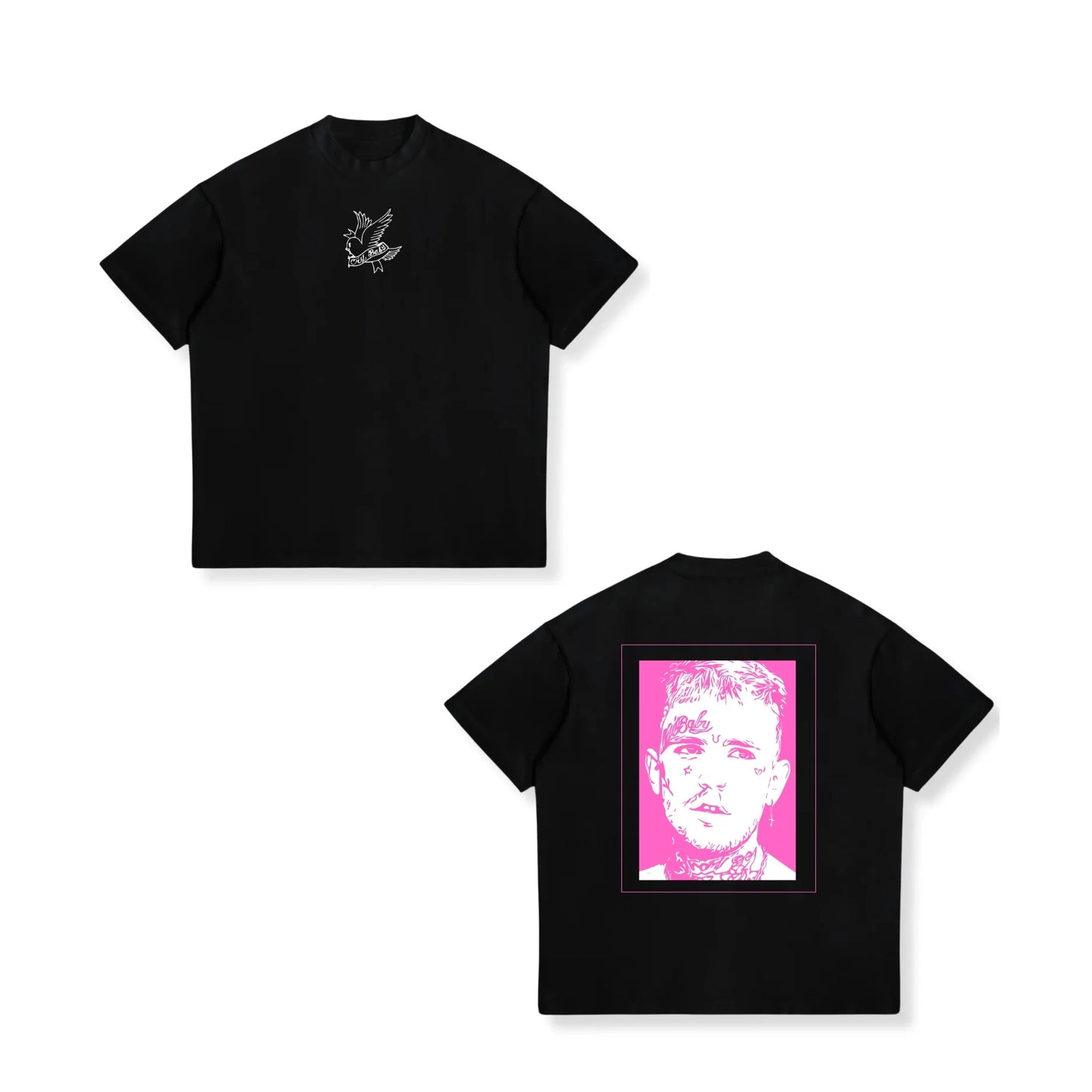 Rapper Lil Peep Hell Boy Graphic TShirt Men's Cool Hip Hop Fashion T-Shirts Men Women Cotton Oversized Tee Shirt Streetwear