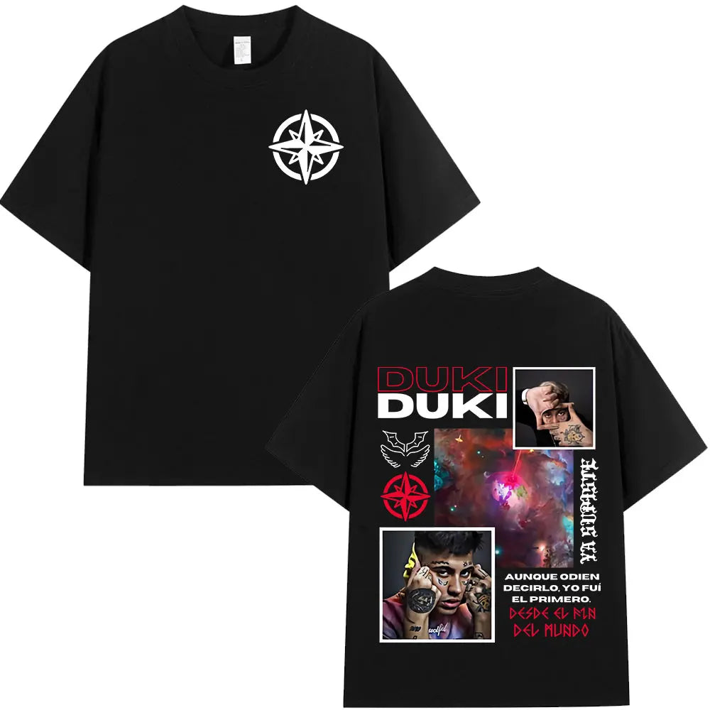 Rapper Duki ADA Tour Merch T-shirt Men's Women Clothing Cotton Cozy Oversized T-shirts Hip Hop Short Sleeve T Shirts Streetwear