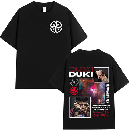 Rapper Duki ADA Tour Merch T-shirt Men's Women Clothing Cotton Cozy Oversized T-shirts Hip Hop Short Sleeve T Shirts Streetwear