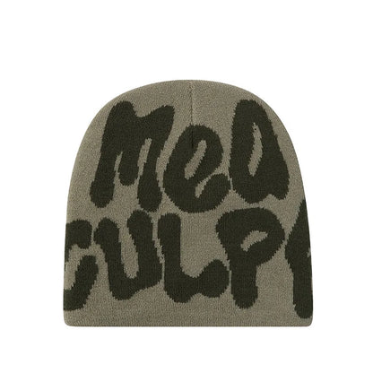 Hip-Hop Knitted Hat Kpop Beanies Hat Street Pullover Hat for Men Women Winter Outdoor Riding Sports Hat Elastic Skullies Hat