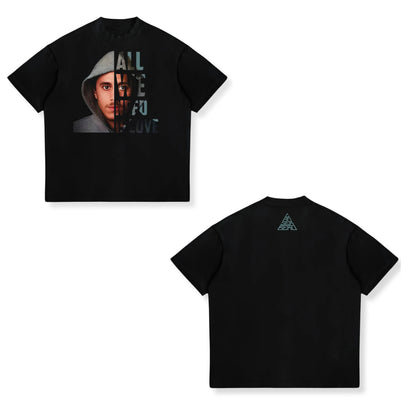 Rapper Canserbero Cotton Print T-Shirts Men Women Casual Fashion Oversized Hip Hop Short Sleeve T Shirt Male Tees Tops Man
