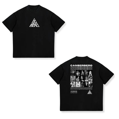 Rapper Canserbero Cotton Print T-Shirts Men Women Casual Fashion Oversized Hip Hop Short Sleeve T Shirt Male Tees Tops Man