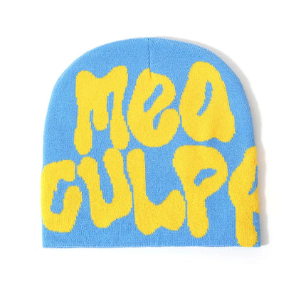 Hip-Hop Knitted Hat Kpop Beanies Hat Street Pullover Hat for Men Women Winter Outdoor Riding Sports Hat Elastic Skullies Hat