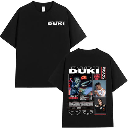 Rapper Duki ADA Tour Merch T-shirt Men's Women Clothing Cotton Cozy Oversized T-shirts Hip Hop Short Sleeve T Shirts Streetwear
