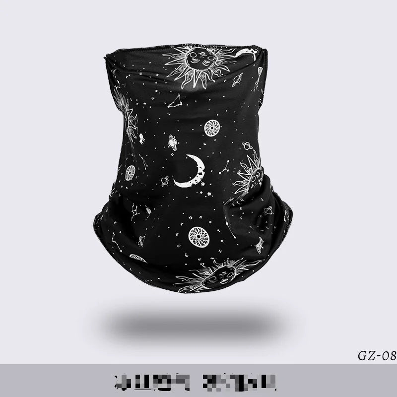 Fashion Punk Sunscreen Mask For Men Women Summer Face Neck UV Protection Ear Scarf Hip Hop Outdoor Sports Cycling Bandana Scarfs