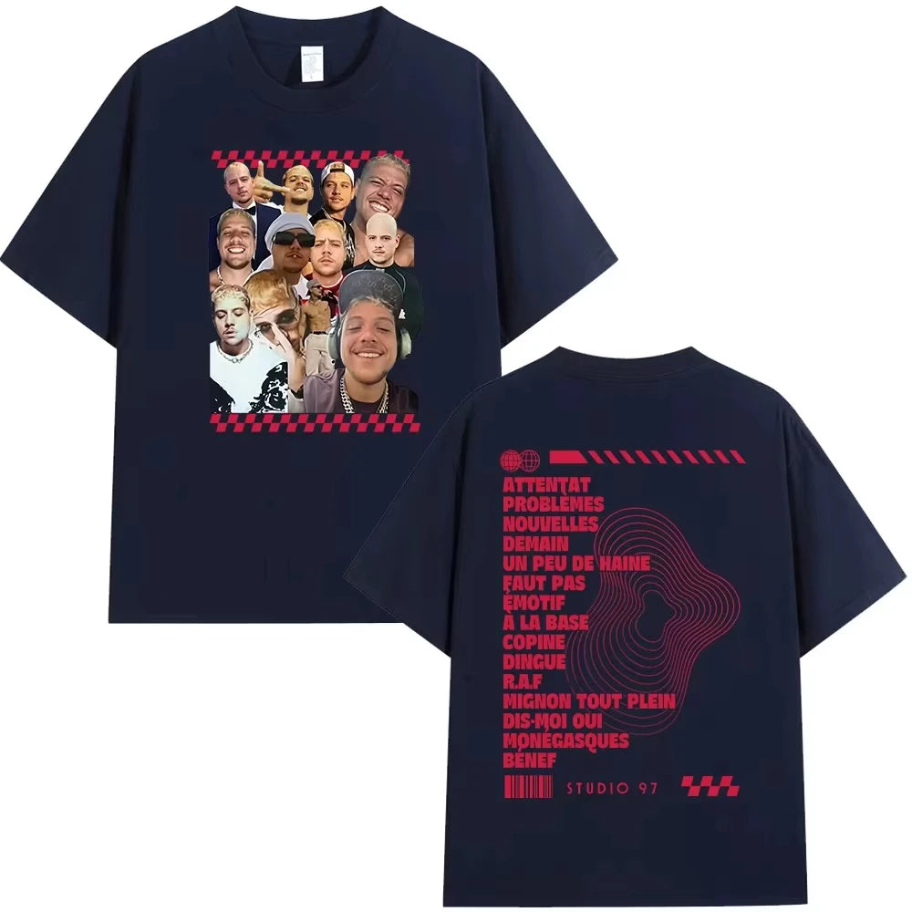 Rapper Plk Portrait Graphic T-shirts Men Women Clothing Fashion Hip Hop T-shirts Casual Cotton harajuku oversized t shirt