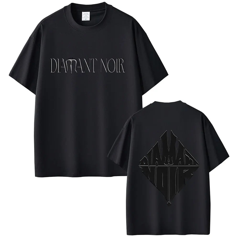 Rapper WeRenoi Diamant Noir Graphic T-shirt Men Women Hip Hop Fashion Pop Music T-shirts Male female Casual Vintage T Shirt