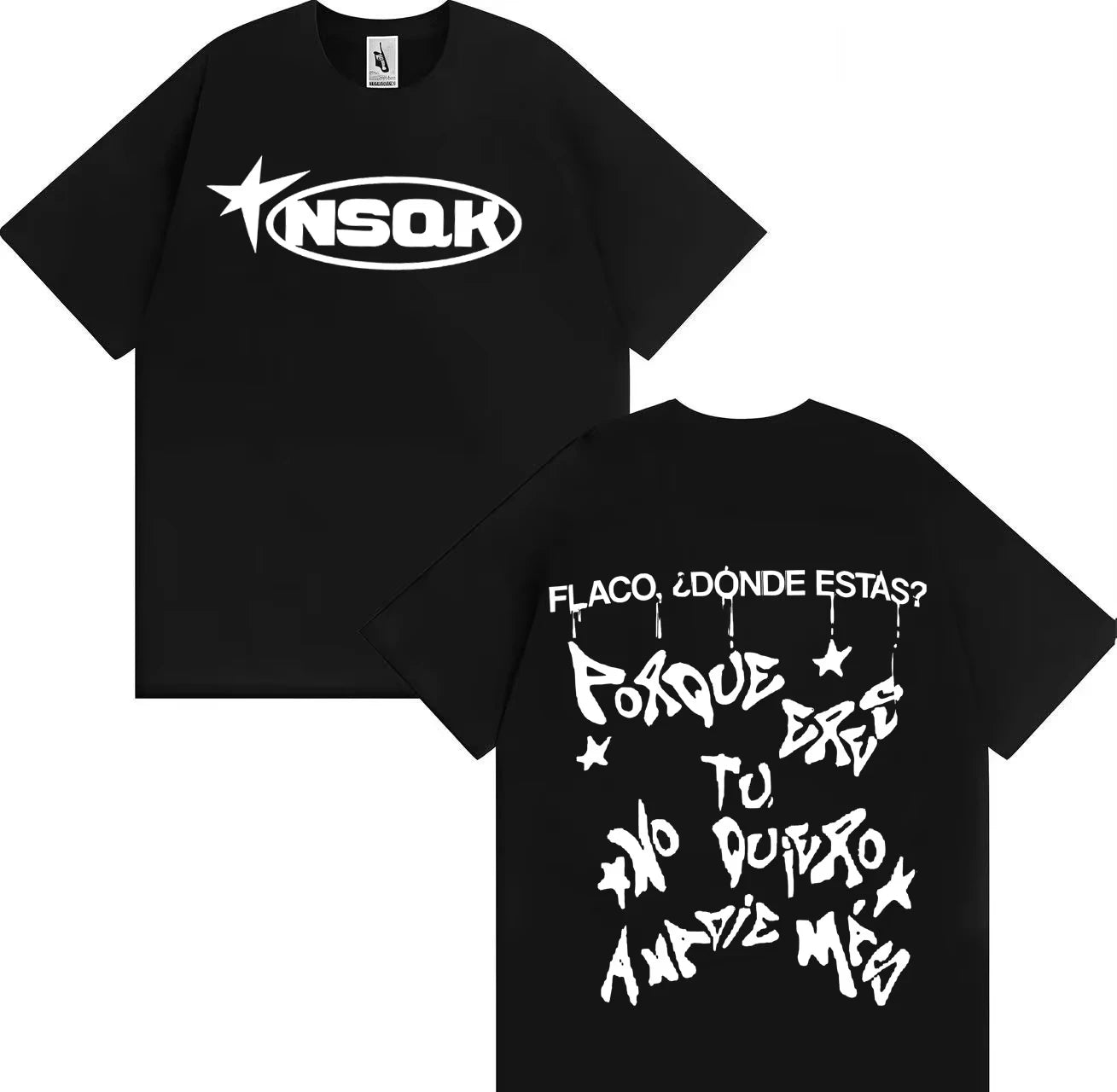 Rapper Nsqk Do You Think about Me Letters Print T-shirt Mens Popluar Hip Hop Comfort T-shirts Casual Y2K Short Sleeve Tshrits