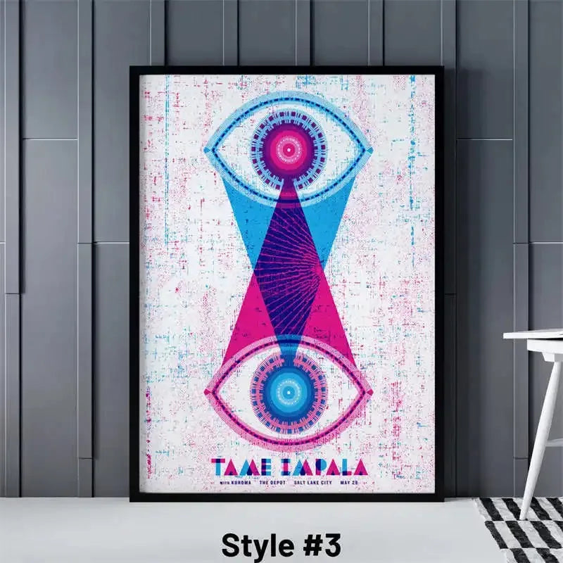 Pop Rock Singer Tame Impala Poster Aesthetic Rapper Music Album Currents Home Decoration Canvas Print Wall Art Room Decor