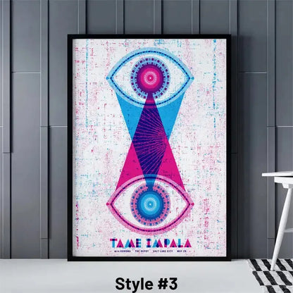 Pop Rock Singer Tame Impala Poster Aesthetic Rapper Music Album Currents Home Decoration Canvas Print Wall Art Room Decor
