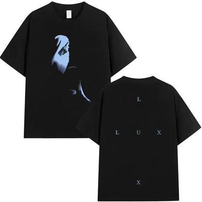 Rapper Rosalia Lux Tour 2026 Album Print T Shirt Men Women Hip Hop Gothic Short Sleeve T-shirt Vintage Aesthetic Cotton T-Shirts