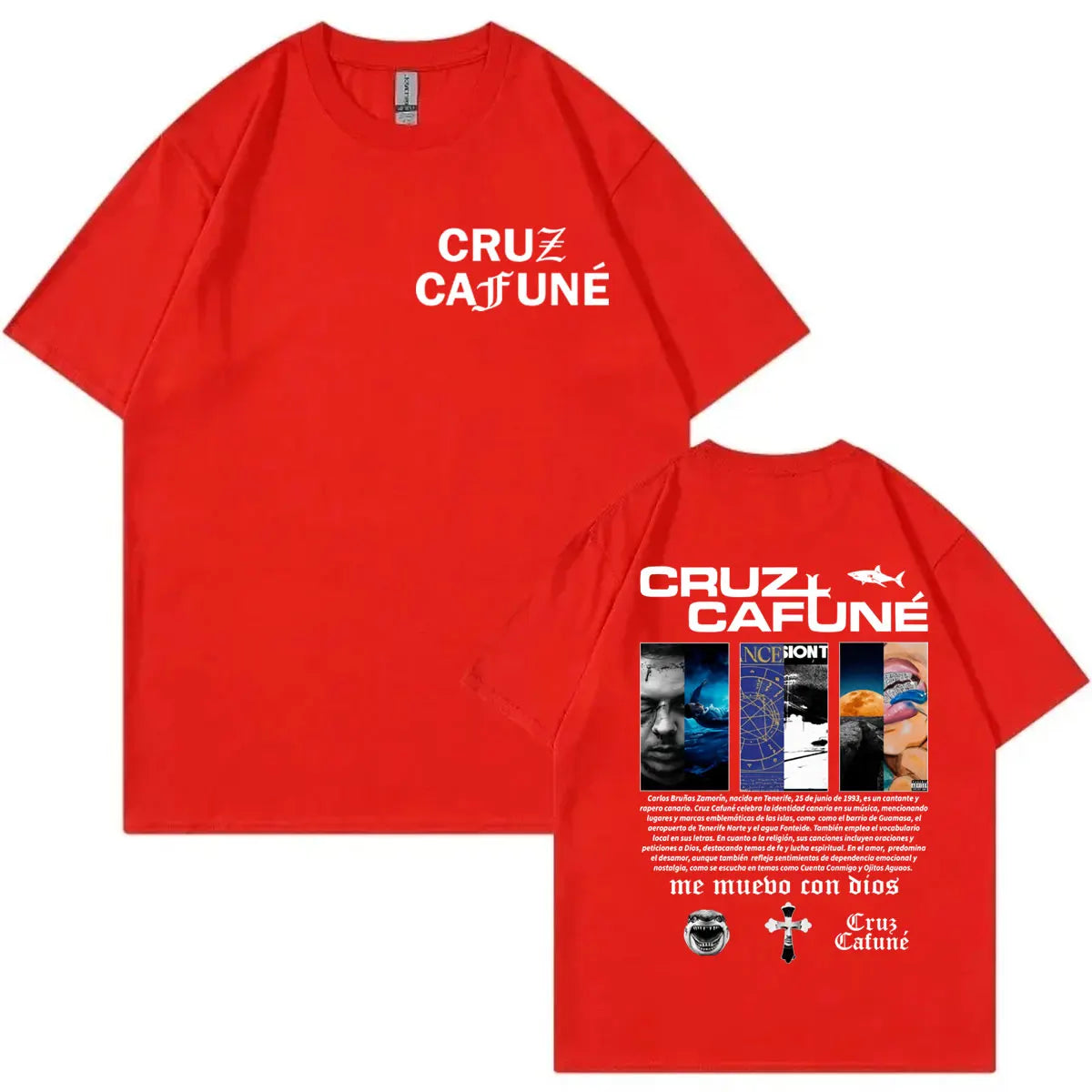 Rapper Cruz Cafune Album Merch T-shirt Harajuku Hip Hop Clothing Short Sleeve T Shirts Men Women Casual Fashion Cotton T-shirts