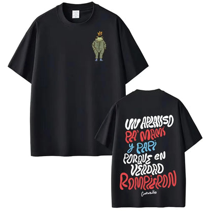 Rapper Bad Bunny Tour 2026 Album Merch T Shirt Debi Tirar Mas Fotos DTMF Fashion T-shirt Men Hip Hop Pop Music Short Sleeve Top