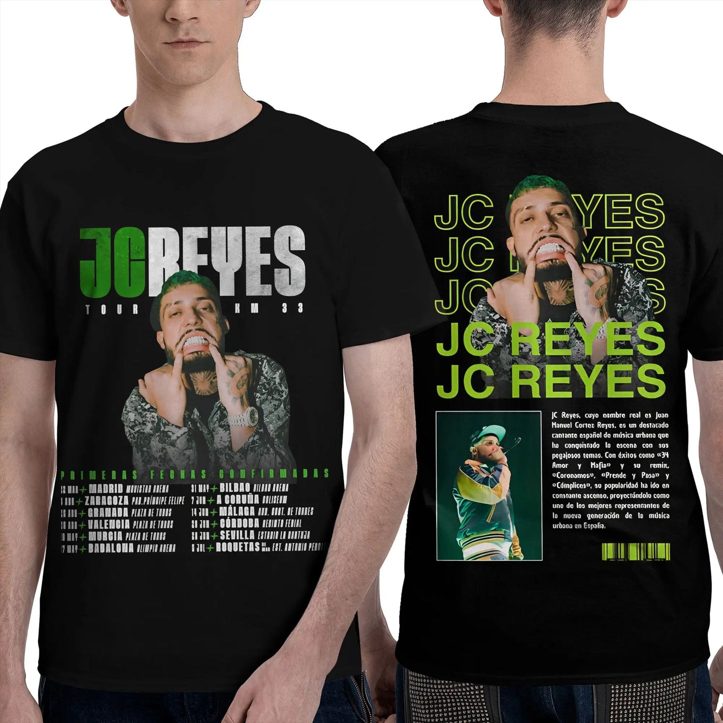 Rapper Jc Reyes T Shirt For Men women Summer Hip Hop Awesome T-Shirts O-Neck Hip Hop Tee Shirt Oversize Custom Clothes