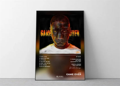 Pop Rapper Music Album Cover DAVE Poster Aesthetic Hip Hop Rock Were All Alone In This Together Canva Print Wall Art Room Decor
