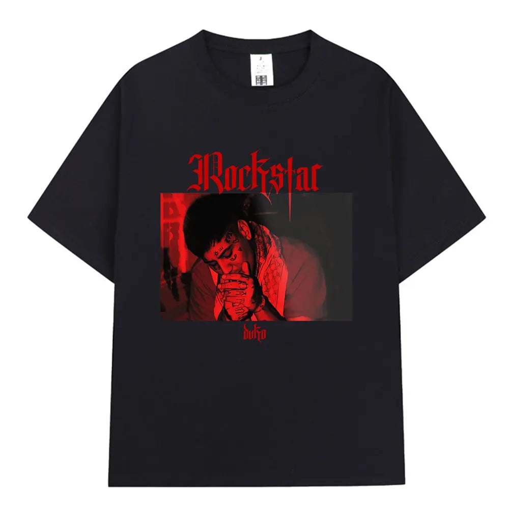 Rapper Duki ADA Tour Merch T-shirt Men's Women Clothing Cotton Cozy Oversized T-shirts Hip Hop Short Sleeve T Shirts Streetwear