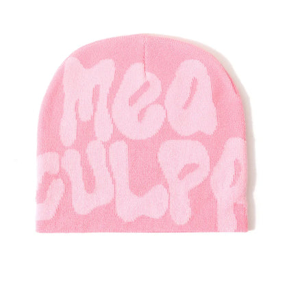 Hip-Hop Knitted Hat Kpop Beanies Hat Street Pullover Hat for Men Women Winter Outdoor Riding Sports Hat Elastic Skullies Hat